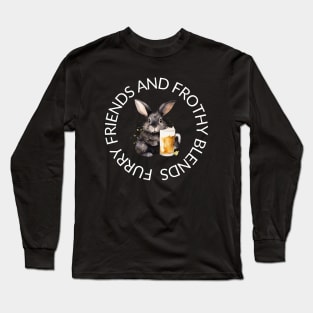 "Furry Friends and Frothy Blends" alco rabbit Long Sleeve T-Shirt